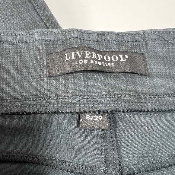 Liverpool Los Angeles Pull On Leggings in Size 8/29 in Night Sky Blue Plaid - Picture 4 of 9